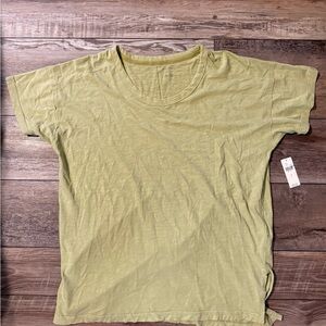 Pilcro Anthropologie Light Olive Green Crewneck Short Sleeve Tee